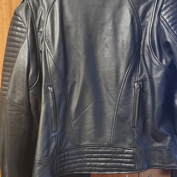 Leather Motorcycle jacket - Picture 1 of 3